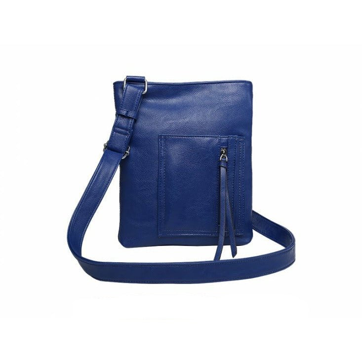 Navy leather cross body bags outlet uk