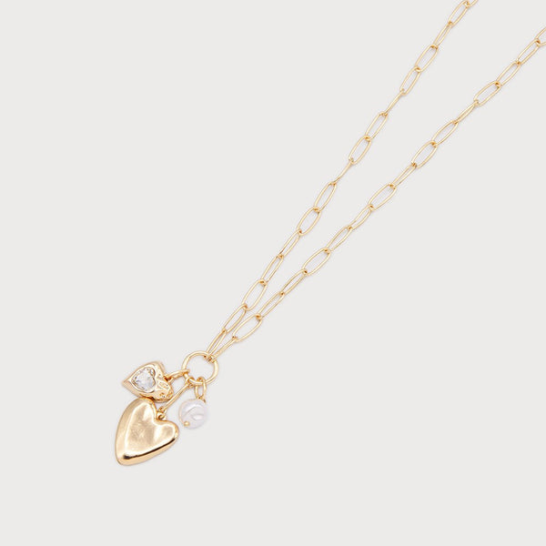 Sabina Necklace With Heart Pendant