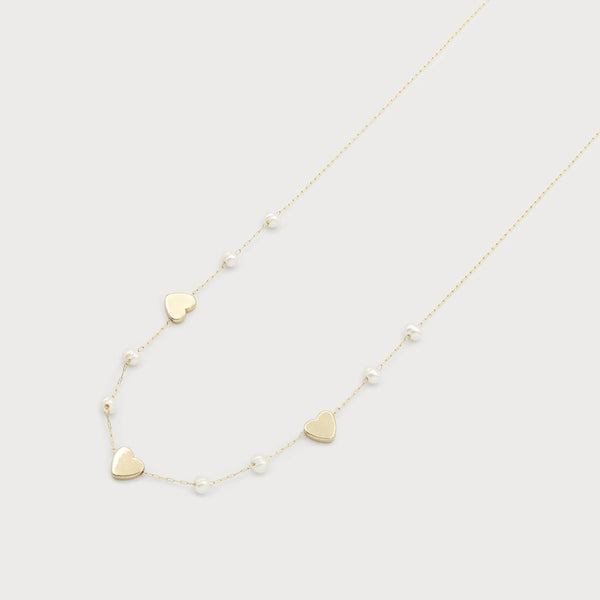 Rebecca Long Heart Necklace