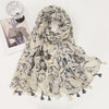 Scarf - Ginko Leaves
