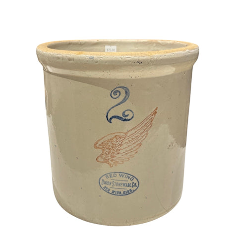 2 Gallon Red Wing Crock - Lady of the Lake