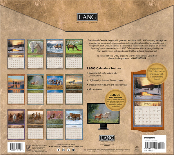 Horses In The Mist - 2027 Calendar