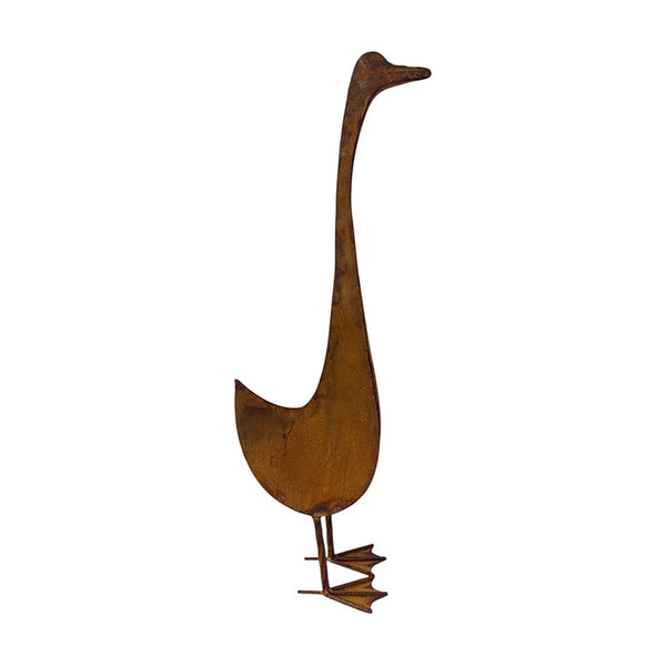 Metal Goose Statue