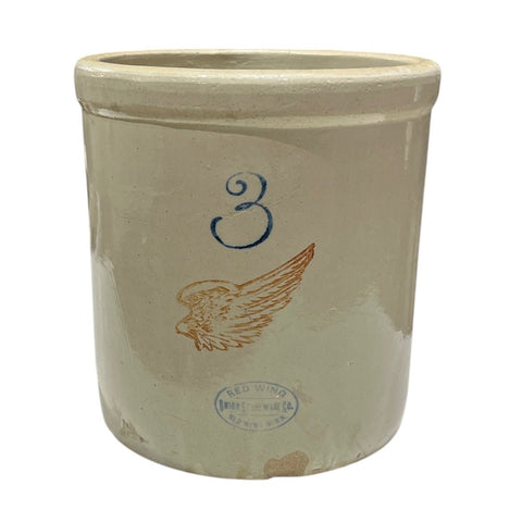 3 Gallon Red Wing Crock - Lady of the Lake