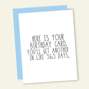 365 Days - Greeting Card - Birthday