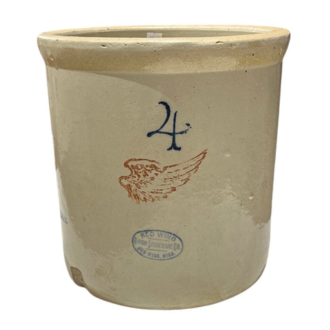4 Gallon Red Wing Crock - Lady of the Lake