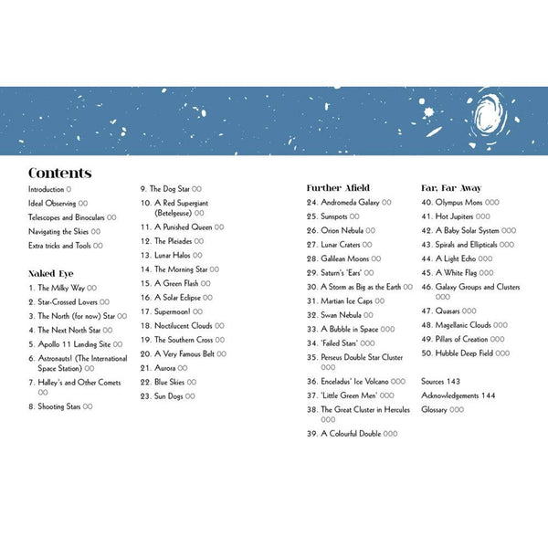 50 Things To See In The Sky - Hardcover Book - Lady of the Lake
