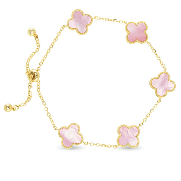 Mother Of Pearl Clover Bracelet