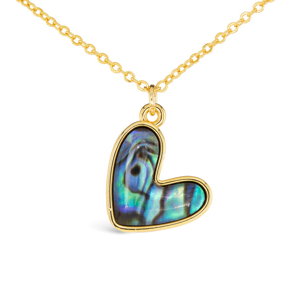 Heart Abalone Necklace