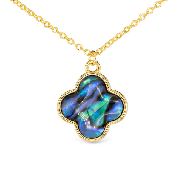 Clover Abalone Necklace
