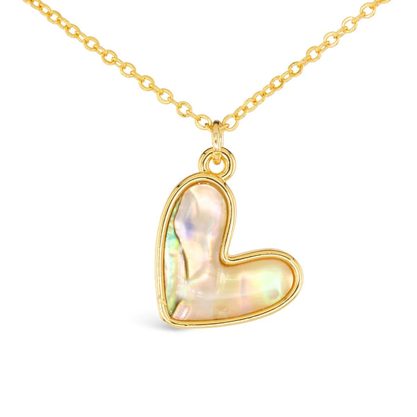 Heart Abalone Necklace