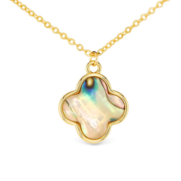 Clover Abalone Necklace