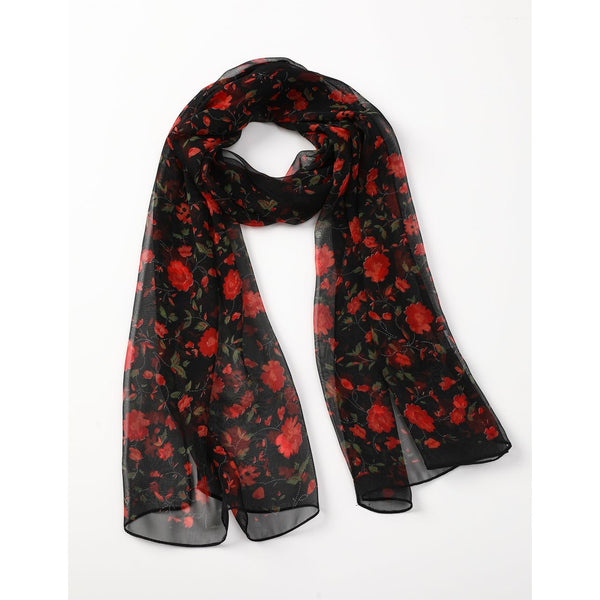 Chiffon Scarf - Flowers