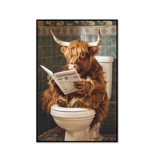 Bathroom Break - Framed Picture