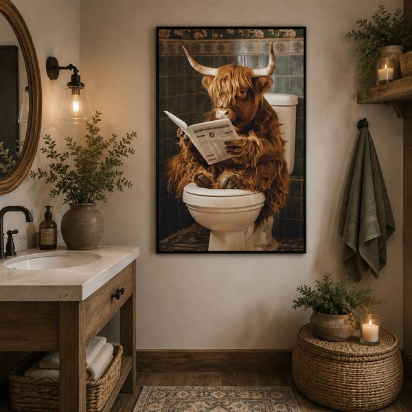 Bathroom Break - Framed Picture