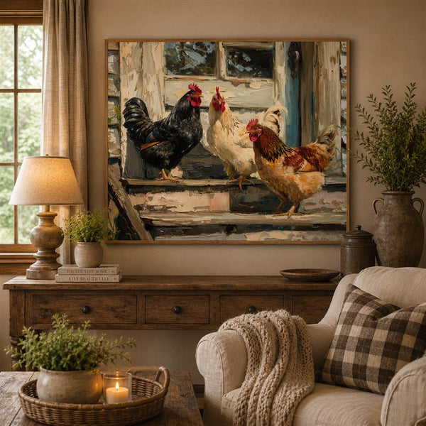 Three At The Door - Artwork