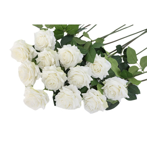 Real Touch Rose - White