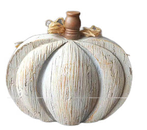 Faux Wooden Pumpkin