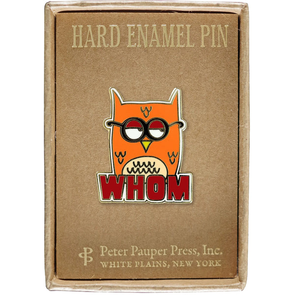 Whom Enamel Pin