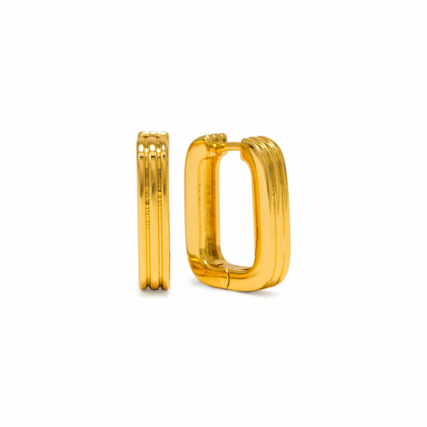 Groove U-Shaped Hoop Earrings
