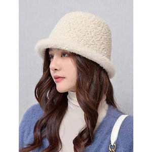 Fuzzy Bucket Hat With Brim