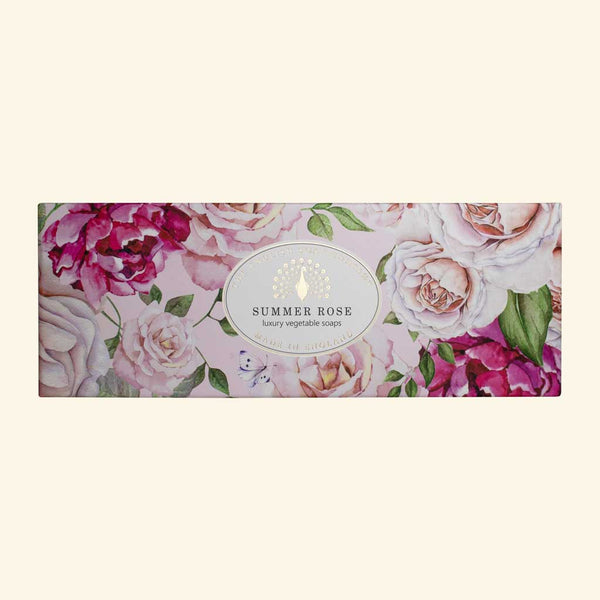 Summer Rose Triple Soap Gift Box