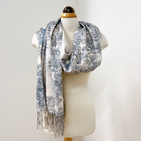 Winter Scarf - French Toile