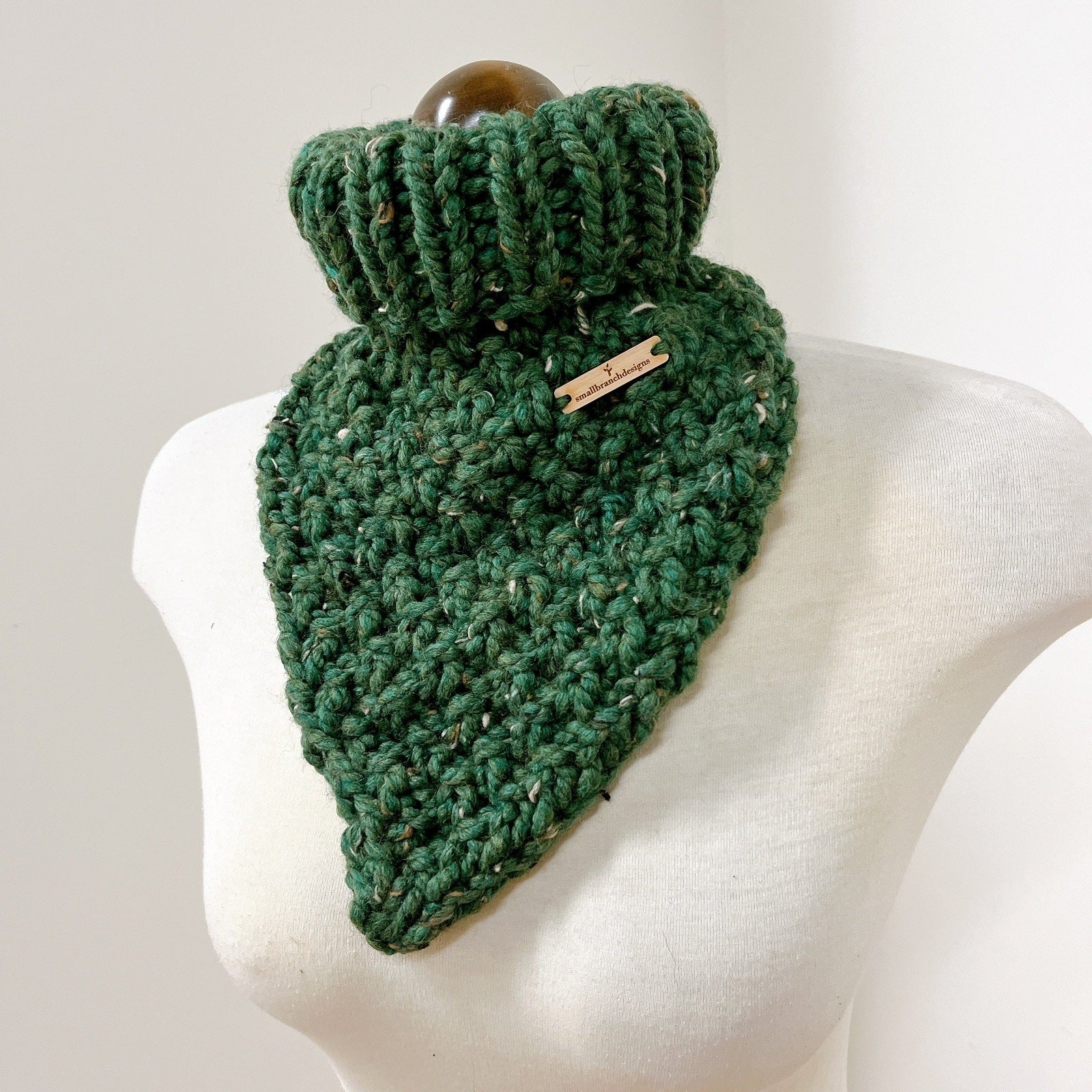 Hand Knit Bandana Cowl