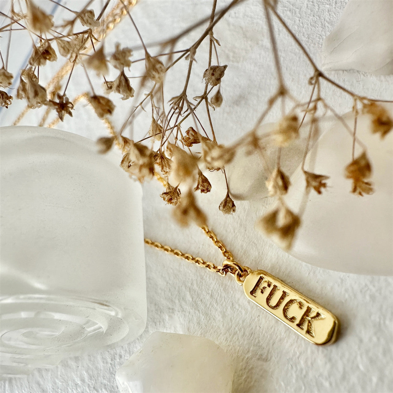 Dire Straits Salty Language Charm Necklace