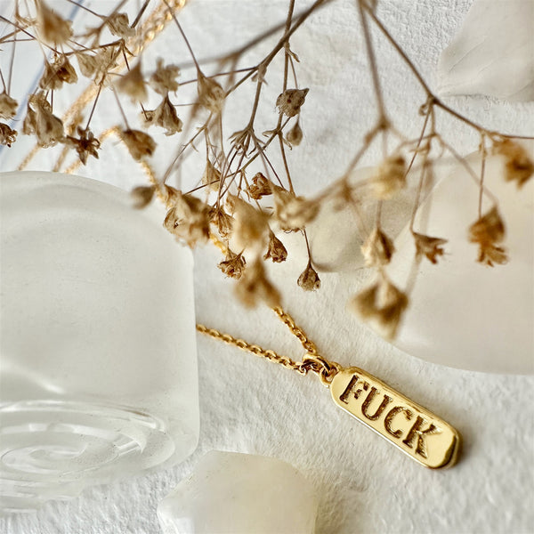 Dire Straits Salty Language Charm Necklace