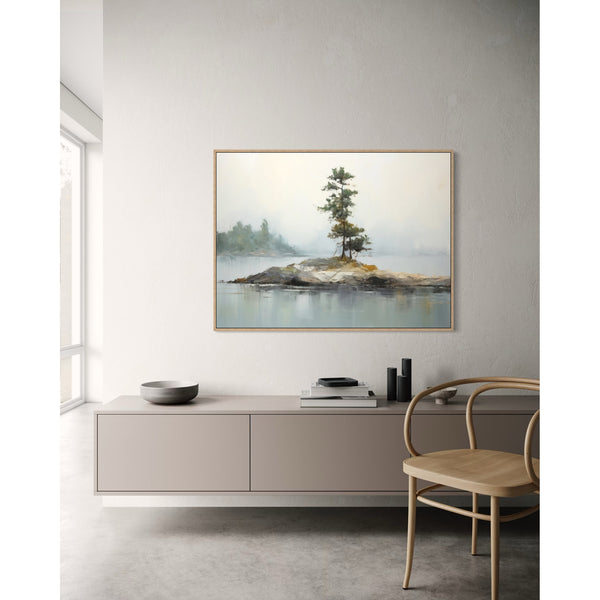 Silent Lake - Framed Acrylic Painting