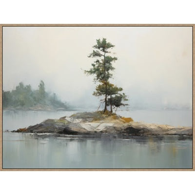 Silent Lake - Framed Acrylic Painting