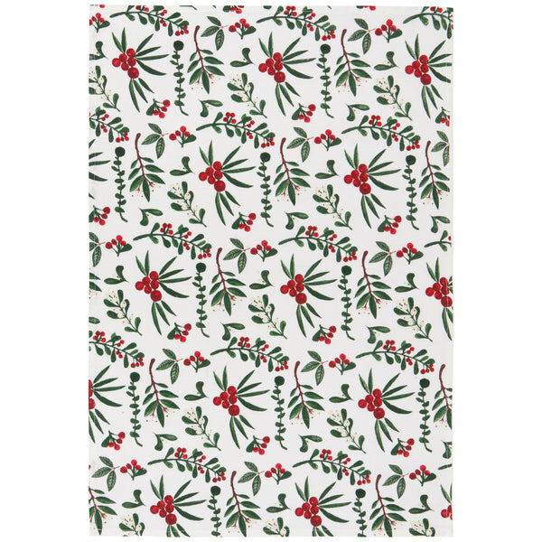 Winterberry Floursack Dishtowels - Set of 3