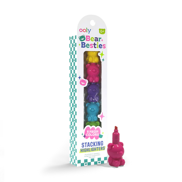 Bear Besties Stacking Highlighters - Set of 5 Colours