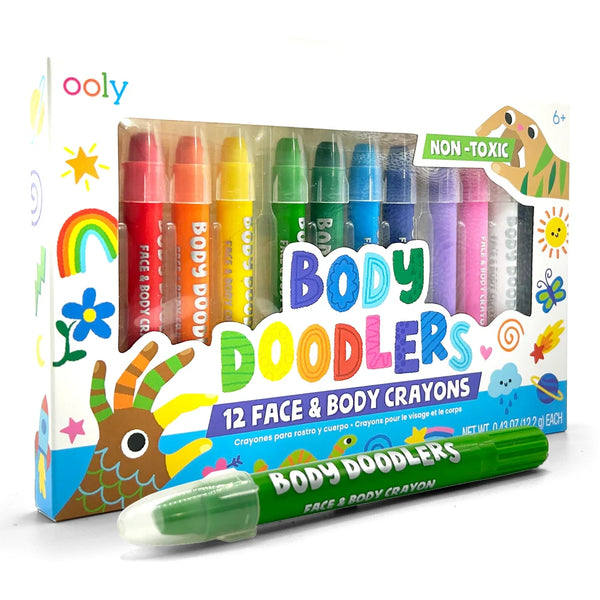 Body Doodlers - Face & Body Crayons - Set of 12