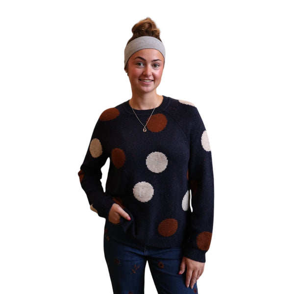 Harlow Raglan Sweater With Placed Jacquard