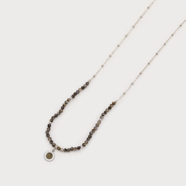 Claudia Long Necklace With Sun Medallion