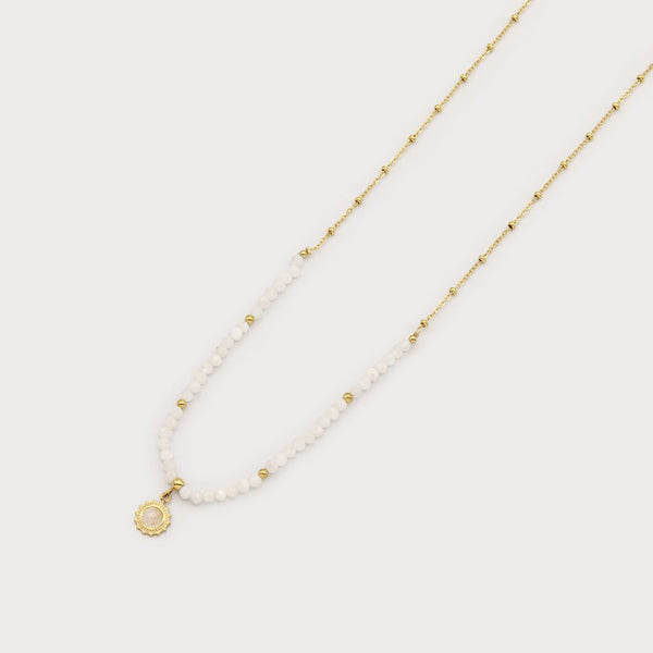 Claudia Long Necklace With Sun Medallion