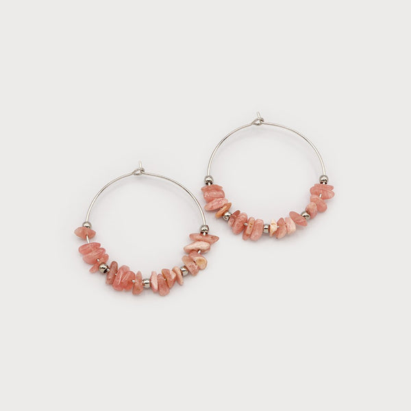 Denisa Hoop & Bead Earrings