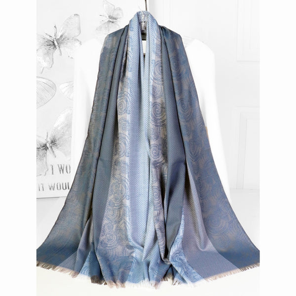 Pashmina Scarf - Two Tone Dot Print