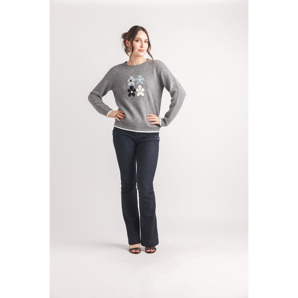 Libby Floral Knit Sweater
