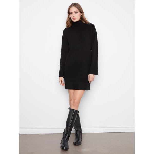 Maud Mock Neck Sweater Dress
