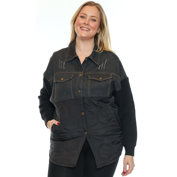Morgan Mixed Media Jacket