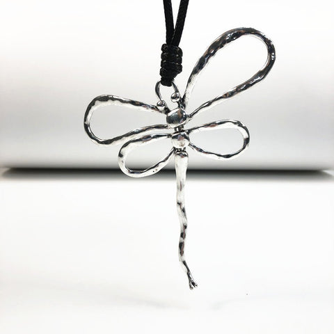 Abstract Dragonfly Long Necklace - Lady of the Lake