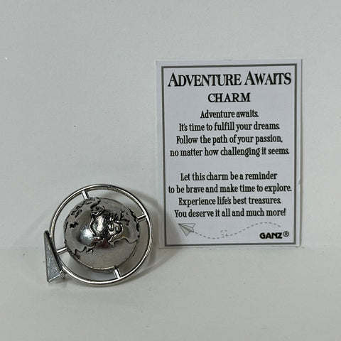 Adventure Awaits - Globe Charm