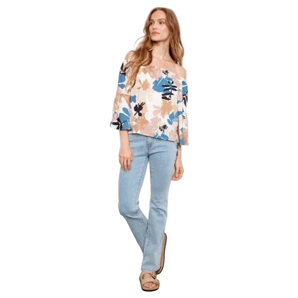 Alaina 3/4 Sleeve Off - Shoulder Blouse - Lady of the Lake
