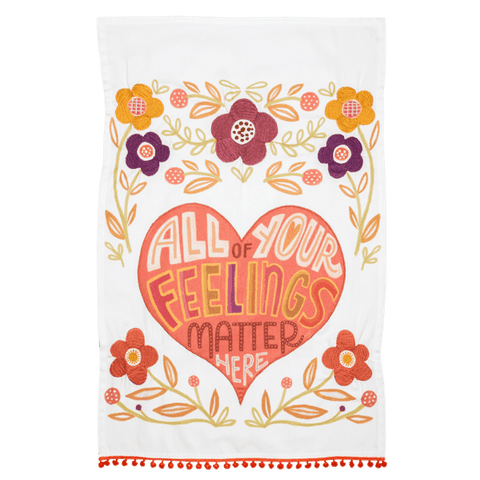 All Of Your Feeling Matter Here - Cotton Tea Towel - Lady of the Lake
