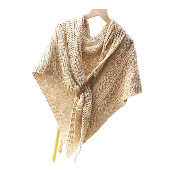 Aluma Knit Cape With Buckle - Lady of the Lake