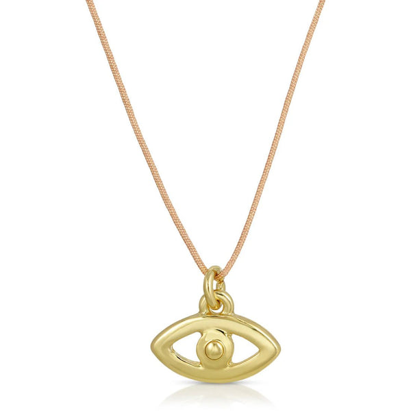 Always Looking Out - Gold Evil Eye Necklace - Lady of the Lake