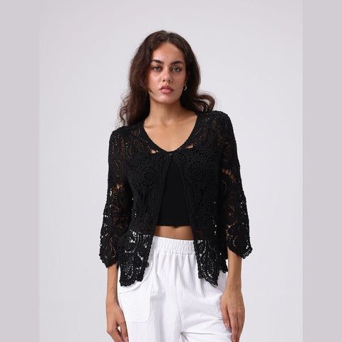 Amara Crocheted Cardigan - Lady of the Lake